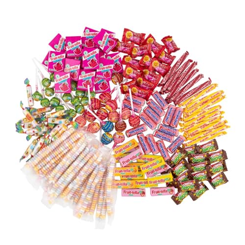 Chupa Chups Kinder Süßigkeiten Mix, 150-teilig mit Lollis, Kaugummis und Bonbons von Mentos,...