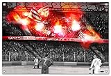  Ultras Schickeria München Bild auf PVC Plane / PVC Banner inkl Ösen, Maße: 60x40 cm