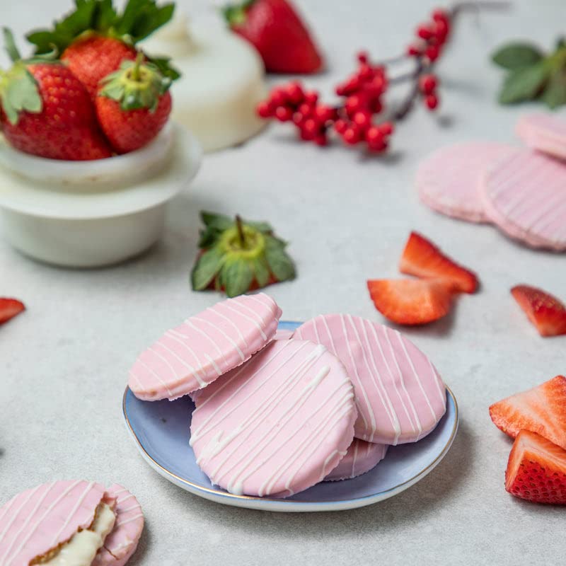 Image of NOVANOVA Strawberry Waffle Chocolates - Vegetarian, 100% Eggless | No Added Preservatives I Freshly Made - Box Of 10, 200 Gram
