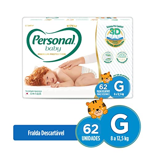 Fralda Baby Premium Protection Grande, 62Pads, Personal