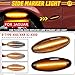 Yoegerery Sequential Blinker LED Side Marker Light For Jaguar S-Type 1999-2007 XK8 XKR 1996-2005 XJ X350 2003-2006 Indicator Repeater Lamp (Dynamic Smoked)