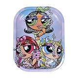 Rolling Trays Premium Metal Tray with Design - Perfect Size for Home Or Travel Accessories