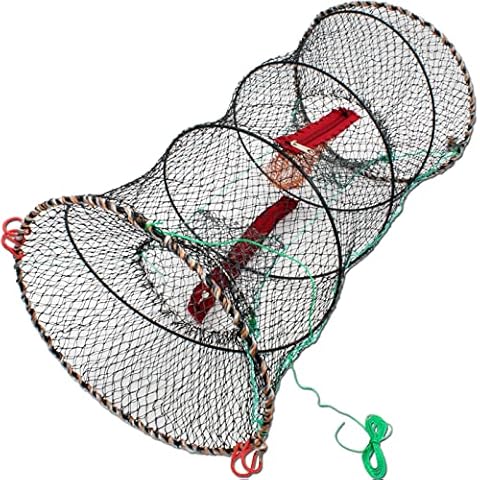 Angel-Berger Köderfischreuse faltbar Fischreuse Krebsreuse Trap Keepnet Angelkescher Cover
