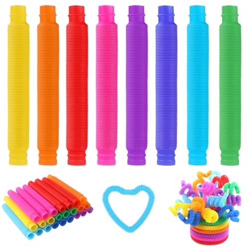 XIMISHOP 24 Pack Colorful Tube Toys，Fun Bendable...