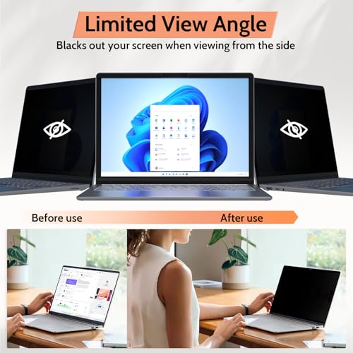 Image of Mamol Magnetic Privacy Screen for 12.3 inch Surface Pro 7 Plus /7 /6 /5 /4 /3, Removable Anti Glare Blue Light Filter, Anti-Spy Screen Protector for Microsoft Surface Pro 7+, Pro 7, Pro 6, Pro 5, Pro 4 /3