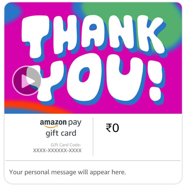 Amazon Pay Gift Card – Thanks & Appreciation (Digital)