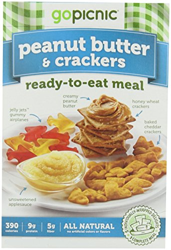 GoPicnic Ready-to-Eat Meals Peanut Butter and Crackers,6.14 Ounce