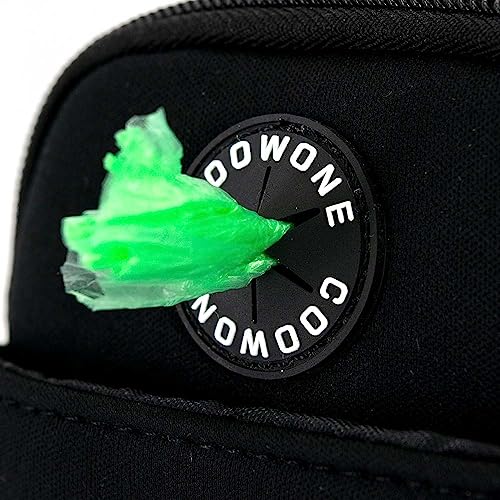 COOWONE Gassi Tasche Hund, Leckerli-Tasche für Hund Gassi gehen, Hund Tasche mit Poop Bag Dispenser, Crossbody Bag für Handy, Hunde-Leckerlis, Spielzeug, perfekt für Spaziergänge, Training, Laufen