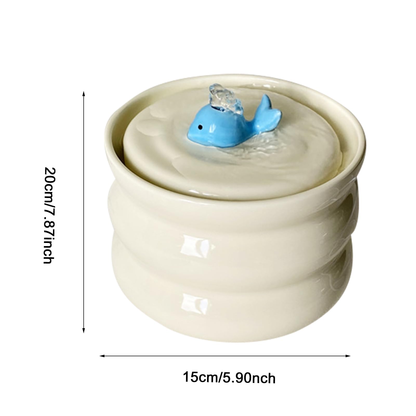 Fontaine pour Animaux de Compagnie, Fontaine pour Chats, Distributeur | d'eau pour chiens - filtrage à faible bruit et à 3 couches, distributeur d'eau pour animaux domestiques silencieux pour chien