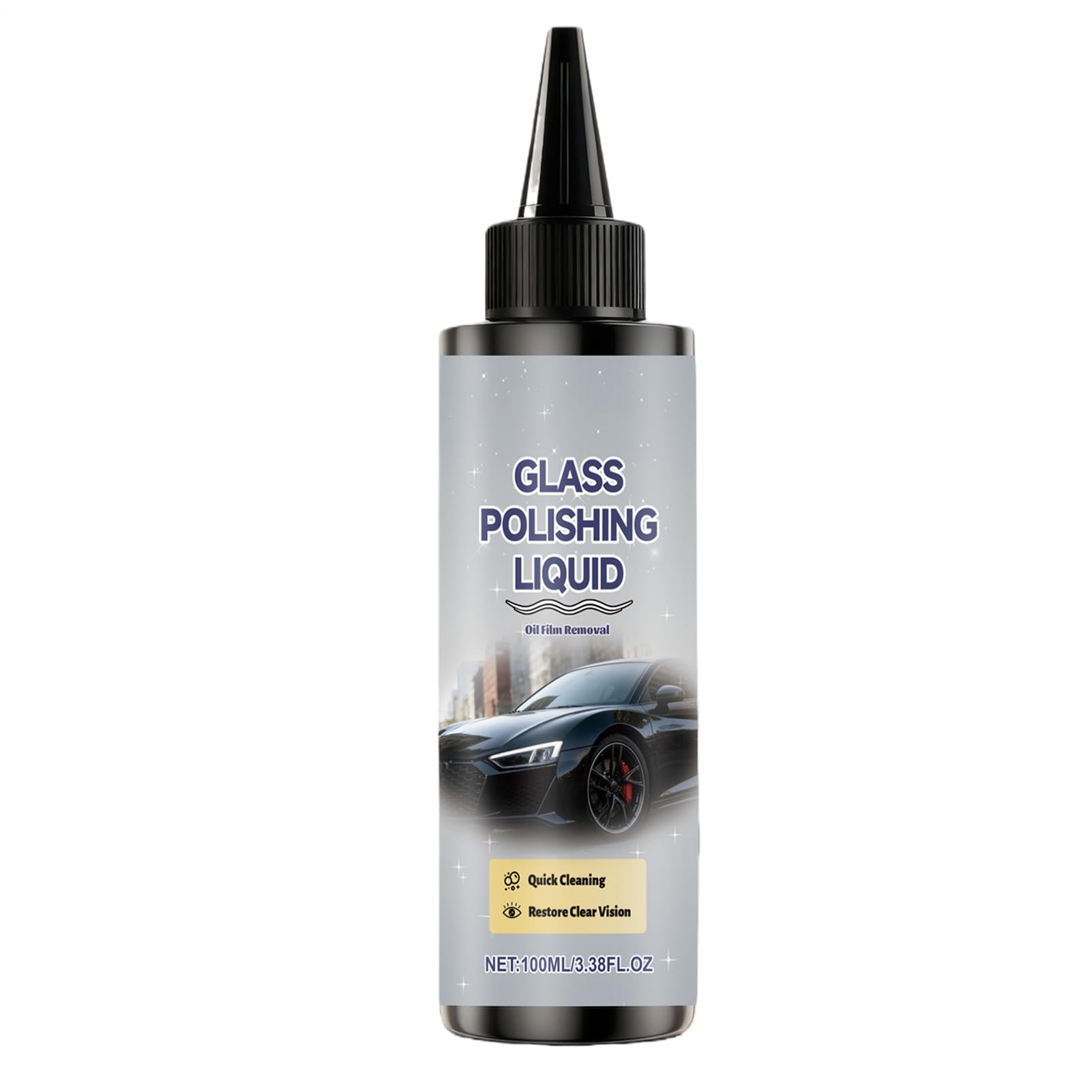 Car Glass Cleaner – 100 ml Windscreen & Care Agent, Cleaner for Car | For Morning Motorway, Garage, Truck, Outdoor, Night Driving and Daily Commuting