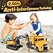 DOUBLE E RC Semi Truck Benz Licensed RC Truck Excavator Toys RC Tractor Remote Control Trailer Truck Electronics Construction Vehicles Toy with Sound and Lights