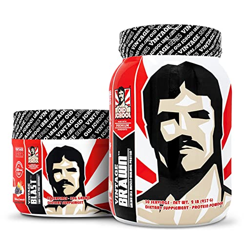 Old School Labs Vintage Blast (Pre Workout) + Vintage Brawn (Muscle Building Protein)
