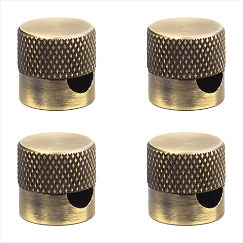 Amarcords - 4 Decentratori pressacavo in alluminio con regolazione cavo a vista per lampade e sospensioni - Ottone