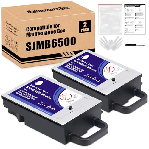 Boîte de maintenance SJMB6500 pour réservoir d'encre CW-C6500A lot de 2