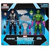 Marvel Legends Series Inhumans Black Bolt & Triton Two-Pack, 2 Fantastic Four Comics-Inspired Collectible 6-Inch Scale Action Figures