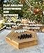 Jackaroo World Abalone Board Game - Marble Strategy Game - 2 Player Games - Marble Chess Game - Intellectual Chess Board Game - Strategy Games for Adults - Wooden Board Games 28 Black & White Marbles