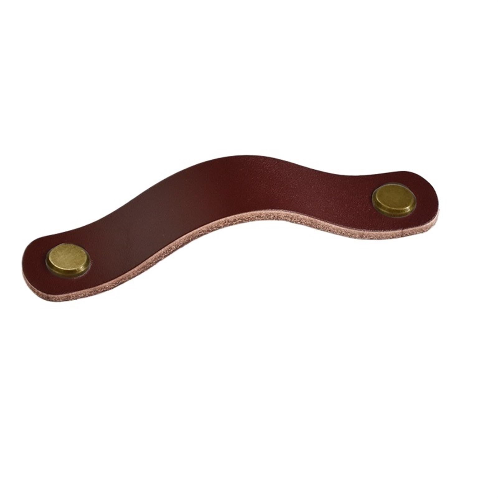 CQAHDSEVF Leather Drawer Pulls, Leather Furniture Handles, Multicolor, 96-160mm(Bronze,96mm)