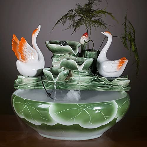 Fontaine à eau de bureau Décoration cascade d'intérieur fait à la main - 6