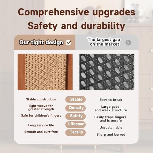Square Rattan Umbrella Stand Holder for Entryway - Stylish Home Storage Rack with Convenient Drain for Umbrella Organization and Doorway Convenience