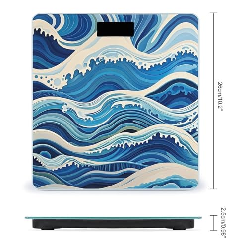 Báscula Digital de Baño VstaDank con Vidrio Reforzado y Pantalla LCD miniatura 2