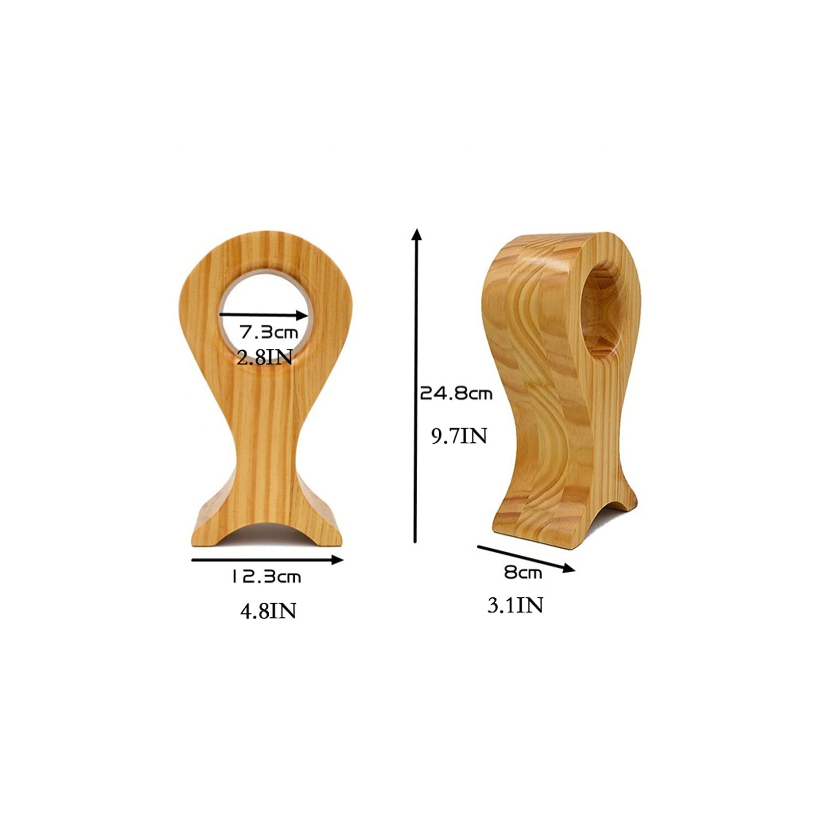 Soporte Auriculares Titular de auriculares Soporte de auriculares de madera único Estudio creativo Herramientas verticales for auriculares Soporte Soporte Soporte soporte multifuncional Soporte Cascos