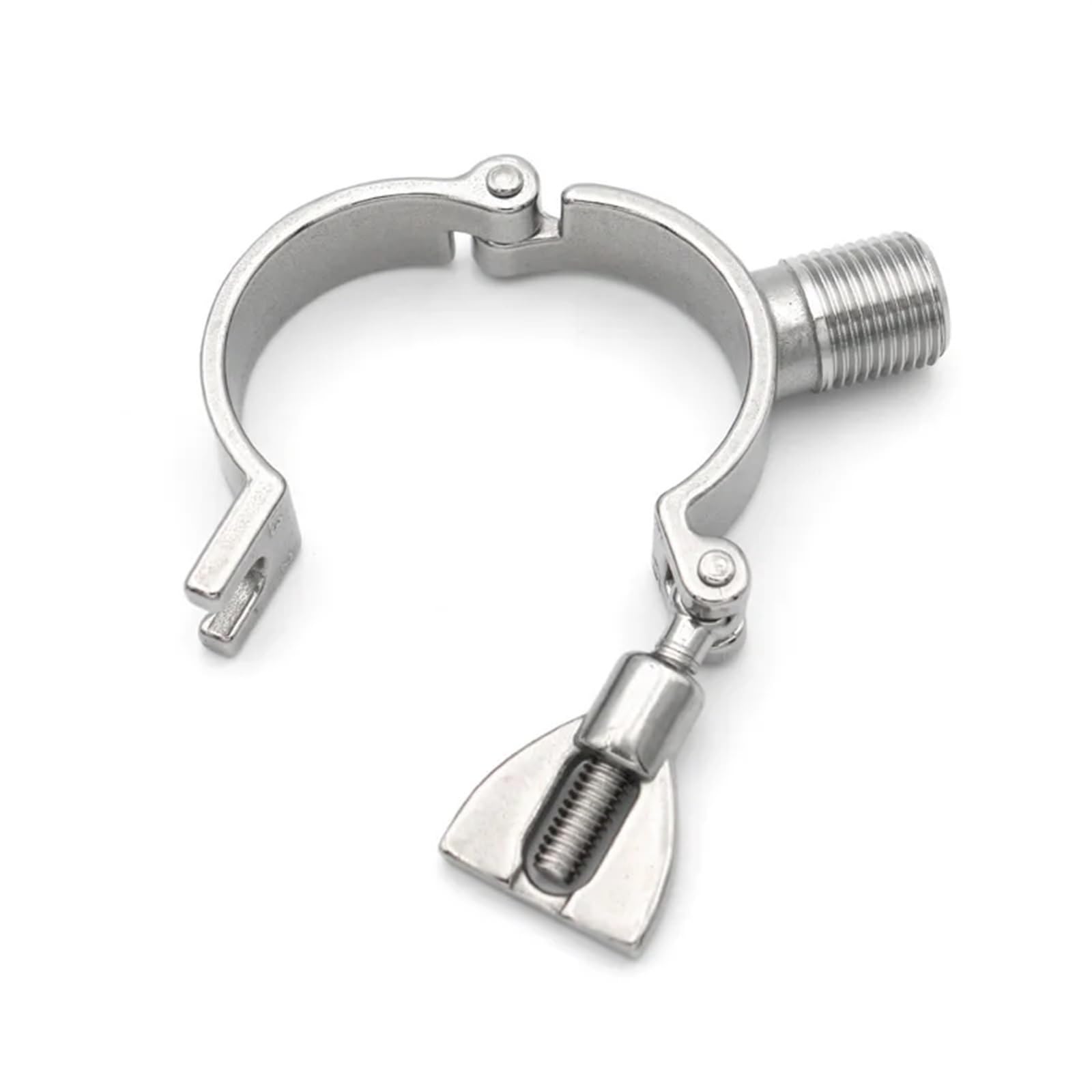 Soporte for tubos de alta resistencia con abrazaderas for soporte de tubos con rosca macho BSP de 1/2" Soporte for soporte de tubos de acero inoxidable 304 OD19 25 38 51 63 76 102 mm(Pipe OD 152mm)