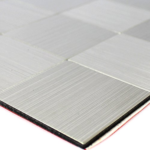 Mosafil Silber Quadrat Metall Mosaikfliesen 50
