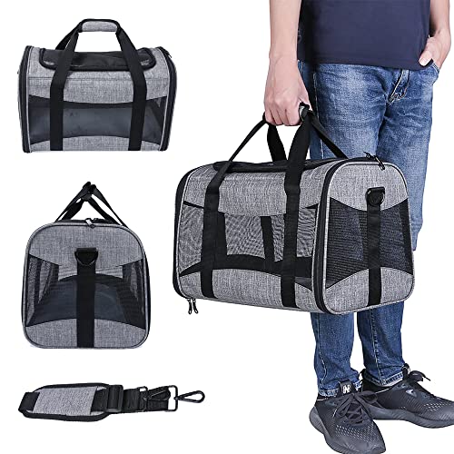Pet Carrier Mochila, Saco Transportadora para Cães Pequenos Gatos, Design Ventilated Bolsa de Transp