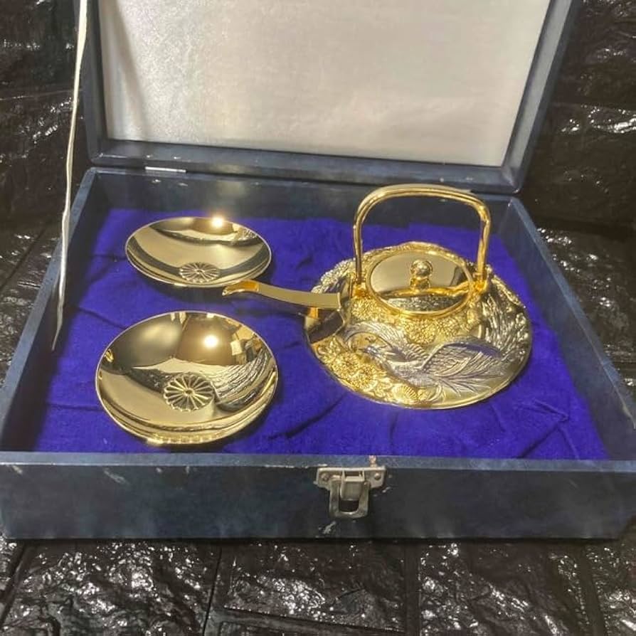 Amazon.co.jp: 急須 金杯 酒器セット 24KGP : ホーム＆キッチン