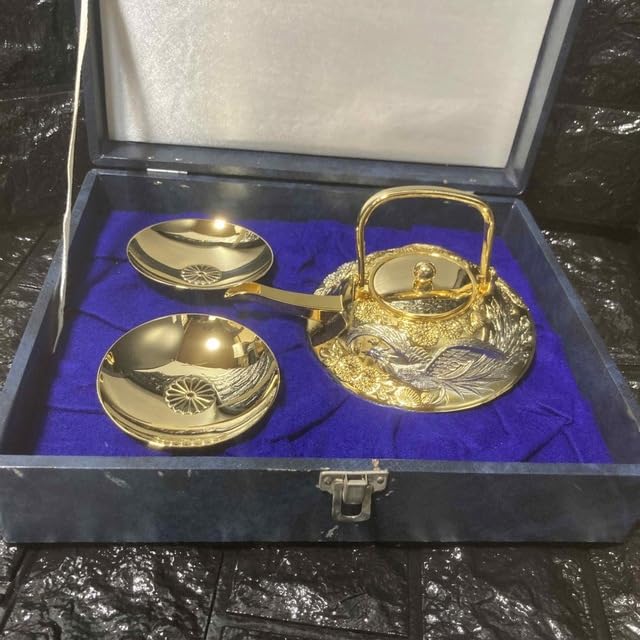 Amazon.co.jp: 急須 金杯 酒器セット 24KGP : ホーム＆キッチン