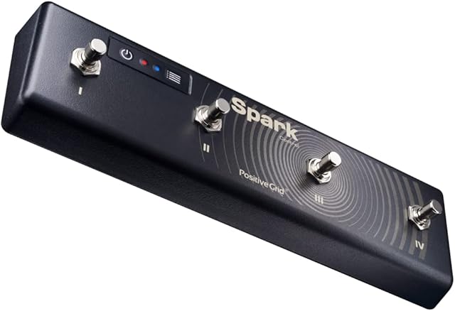 Positive Grid Spark Control Wireless Guitar Footswitch Pedal Controller for Spark Guitar Amplifier and Mobile App with Backing Tracks