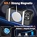 MOCCA Strong Magnetic for iPhone 12 Pro Max Case,[Compatible with Magsafe][Glass Screen Protector+Camera Lens Protector] Slim Thin Shockproof Cover Phone Case for iPhone 12 Pro Max 6.7