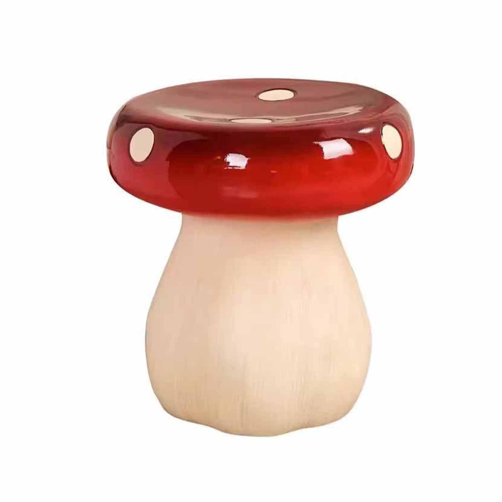Roter Pilz Hocker, Pilzstuhl, Schuhkipper, Niedlicher Pilz Hocker Im Freien, FüR Raumdekoration, Dekor, Balkon,Rot