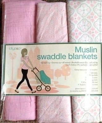 Pink Lollypop Muslin Swaddle Blankets