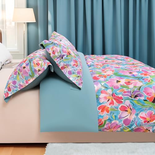 50% Off MAGRACE King Size Floral Duvet Cover Set with Pillow Shams - Image 3