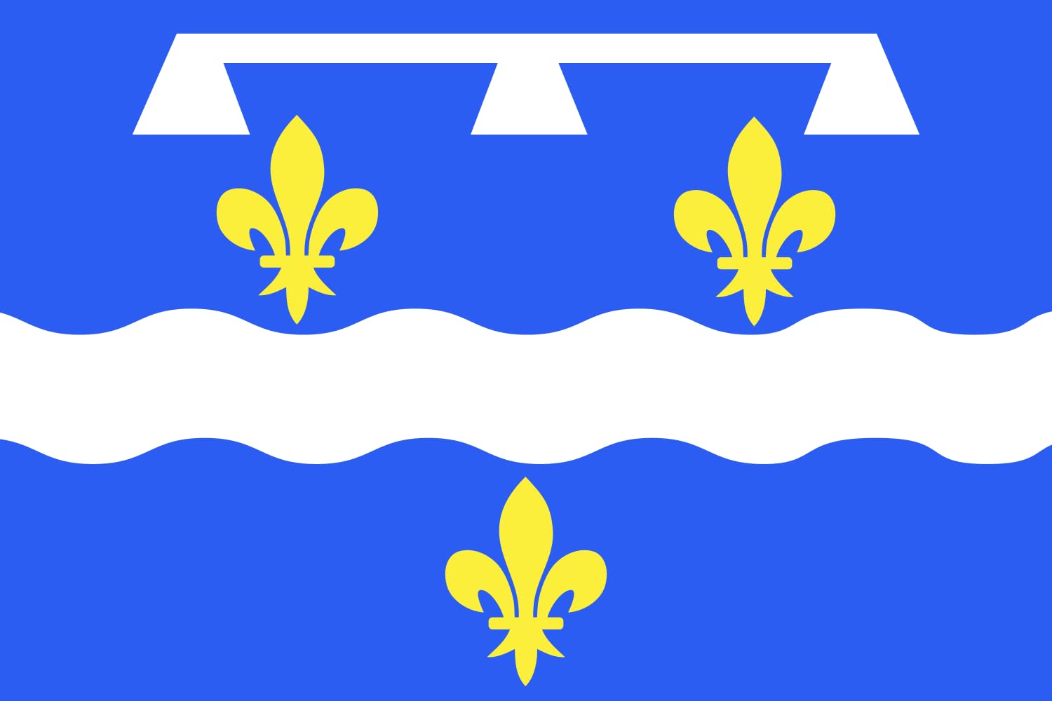 Drapeau XL Département du Loiret pour pavoiser votre jardin ou façade
