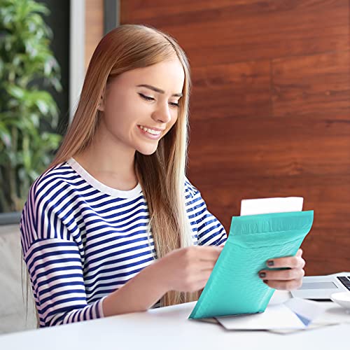 Ucgou Bubble Mailers 6X10 Inch Teal 25 Pack Poly Padded Envelopes Small Business Mailing Packages Opaque Self Seal Adhesive Waterproof Boutique Shipping Bags For Jewelry Makeup Supplies #0 #TOP6