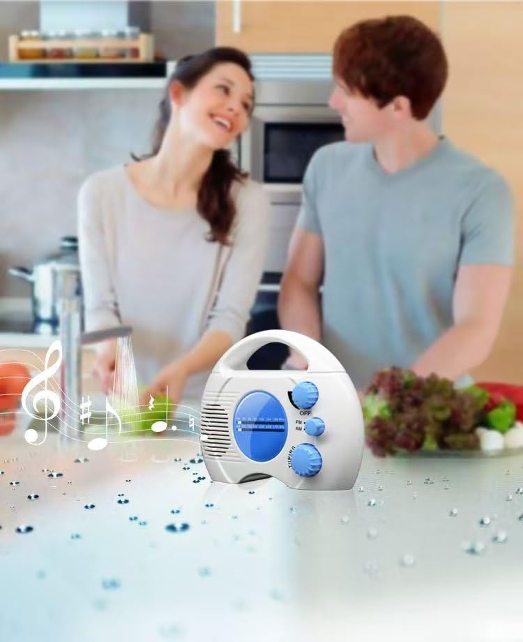 Amazon.co.jp: 防水ラジオお風吕用 ポータブル AM/FM対応 シャワー