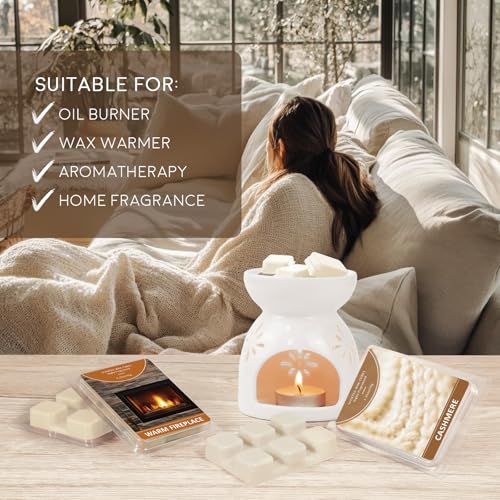 Image of SCENTORINI Wax Melts, Scented Wax Cubes, 4 Cashmere & 4 Vanilla Cake Scent