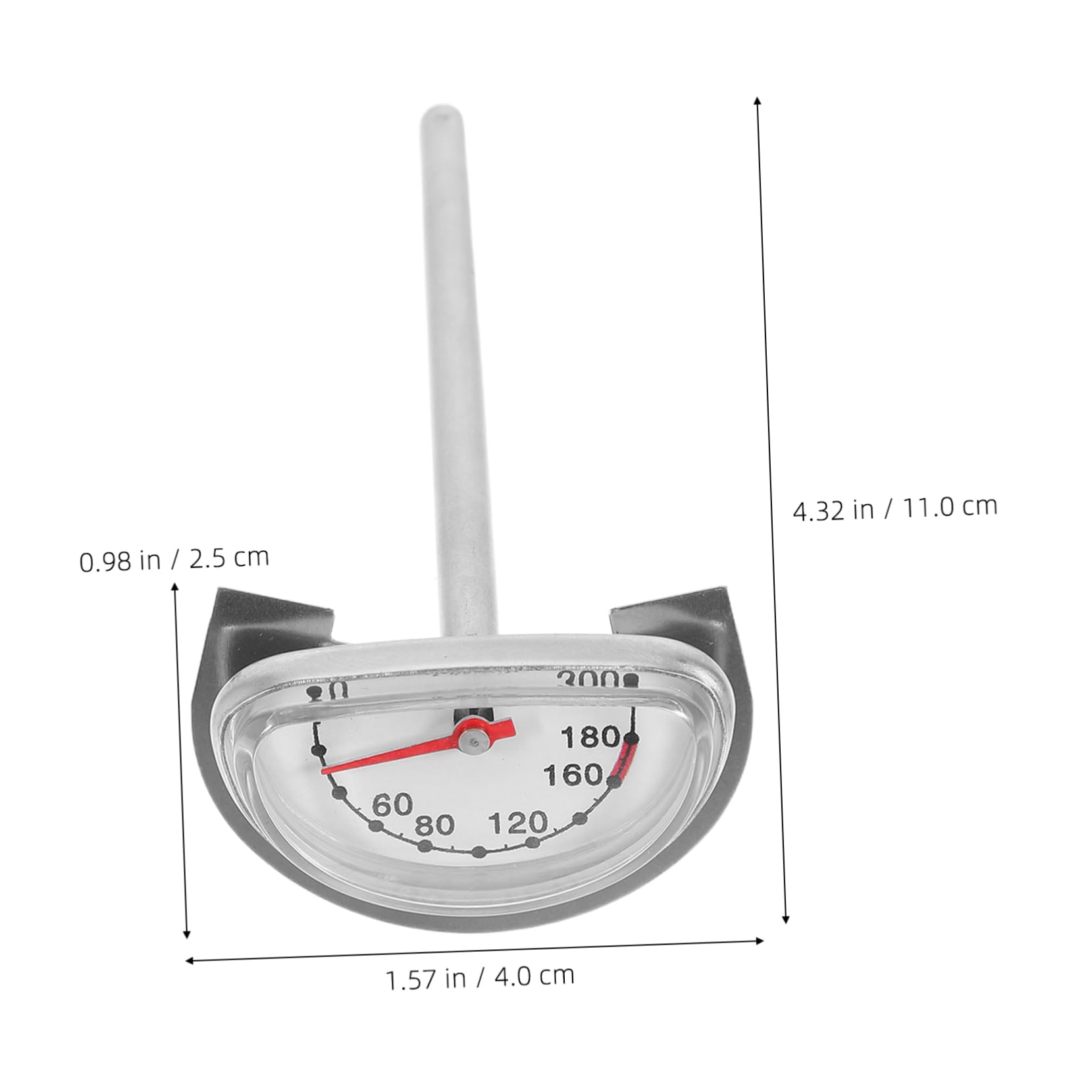 Homoyoyo Accurate Deep Frying Thermometer with Stand Precision Cooking Thermometer for Oil Meat User Friendly Kitchen Tool for Deep Frying Baking Wide Temperature Range