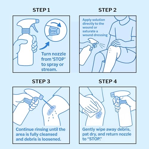 McKesson Puracyn Plus Wound and Skin Cleanser Spray [1 Count] - 16.9 oz Hypochlorous Acid Dermal Wound Wash for Cuts, Burns, Sores, and Skin Irritations, Non-Sting First Aid HOCl Spray