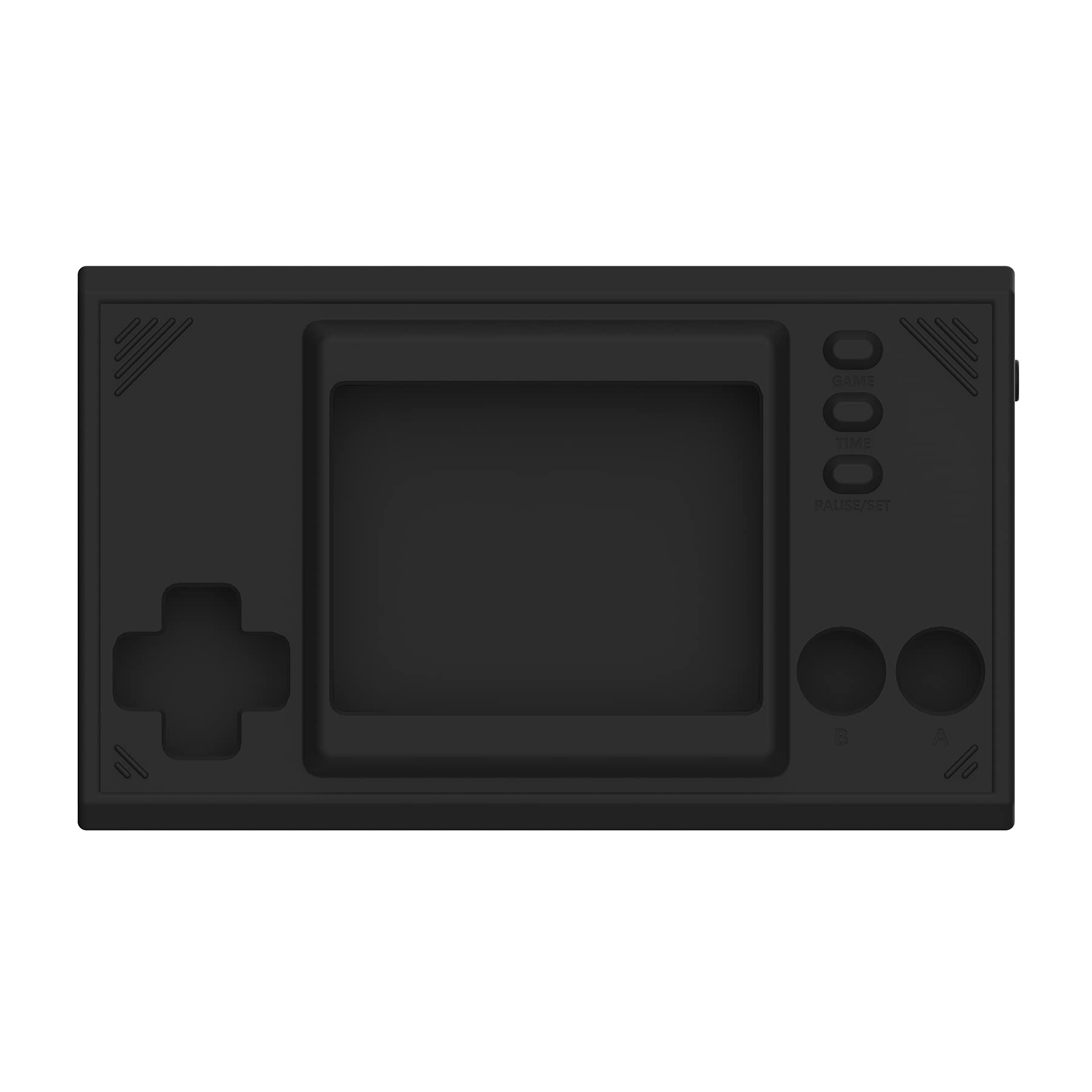 playvital Black Silicone Cover Protective Case Skin for Nintendo Game &amp; Watch: Super Mario Bros w/ 2 Pcs Screen Protectors