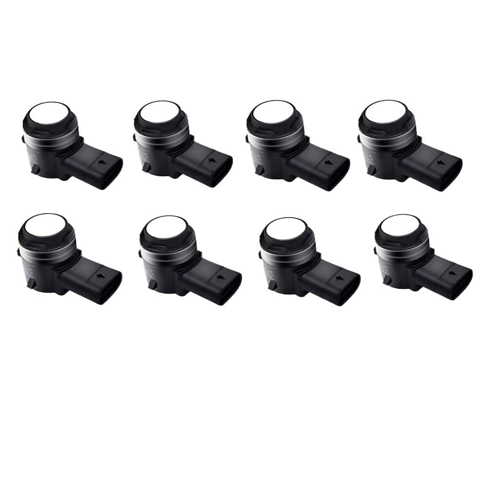Sensori Rilevamento Distanza Kit sensore di parcheggio per Auto Parktronic Luce Radar retromarcia monitoraggio per Sienna SE XLE XL30 | Pearl White (8 pcs)