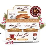 Organic Gluten Free Stroopwafels by Swoffle - Caramel Filled | (16) 1.16oz Wafers | non-GMO, Wheat F