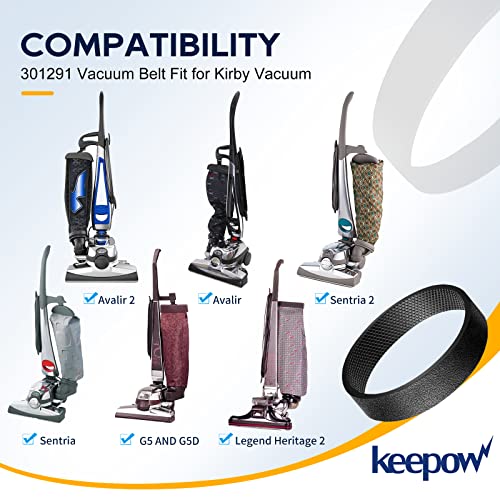 KEEPOW Replacement Belts For Kirby Vacuum, 301291 Parts