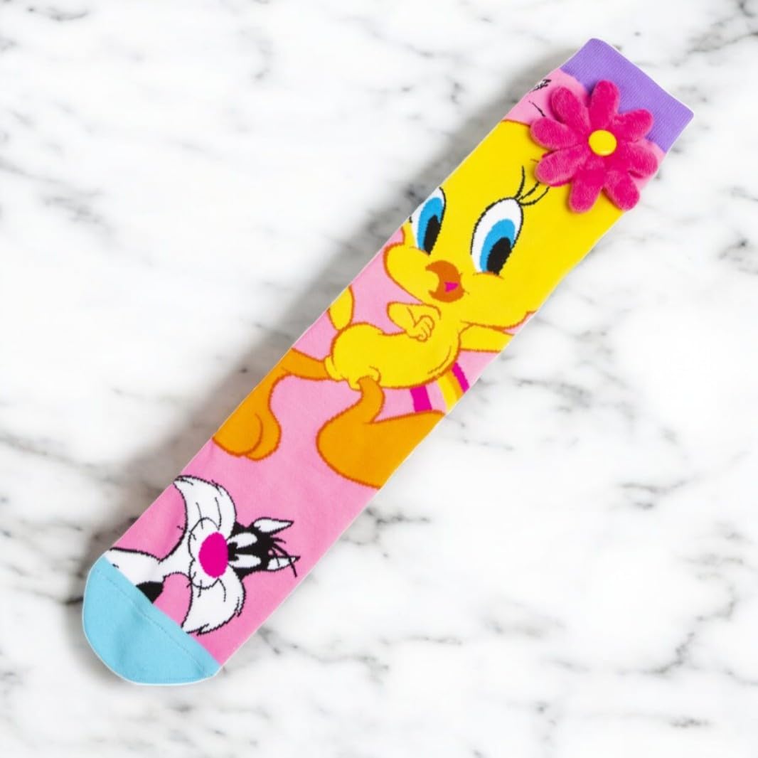 SAMVARDHAN Duck & Rabbit Cartoon Knee-High Socks – 3D Ears & Flower Colorful Socks for kids,Super Comfortable - Age of 3 to 12 Years - Image 2 thumbnail