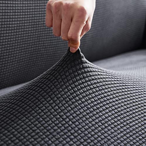 AYouge Sofabezug,Sofabezug Ecksofa-Sofabezug Stretch Sofabezug mit festem Schaumstoffstab für 1/2/3/4 Sitzer（L-förmiges Ecksofa erfordert Zwei）
