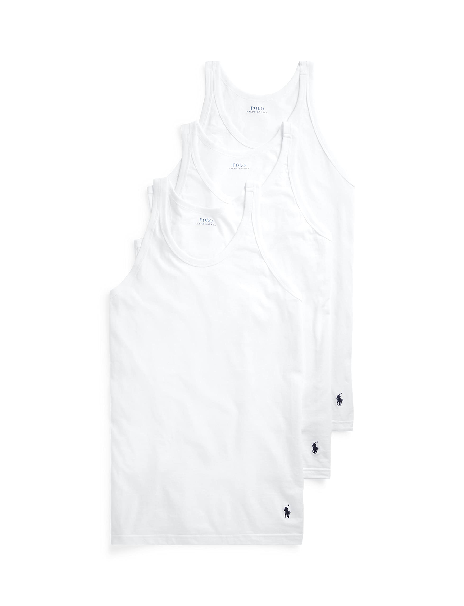 Mens Slim Fit Cotton Tank 3-Pack