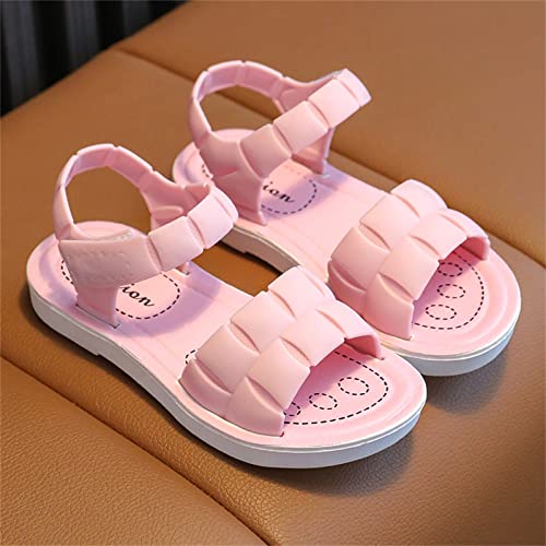 Children Sandals Soft Flat Shoes Fashion and Comfortable Small Medium and Large Children Soft Bottom Kids Thong (Pink, 10.5-11 Years Big Kids)3