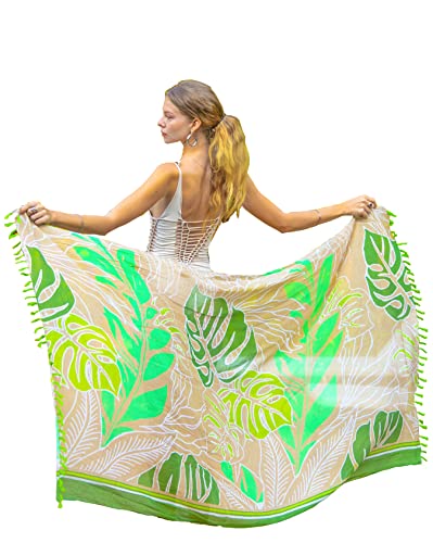 Mandala Life ART Cache Maillot De Bain Femme avec des Franges Vert Pareo Plage Mode Femmes Orientale Sexy XXL Longue Robe Jupe Tapisserie Foulard Écharpe...